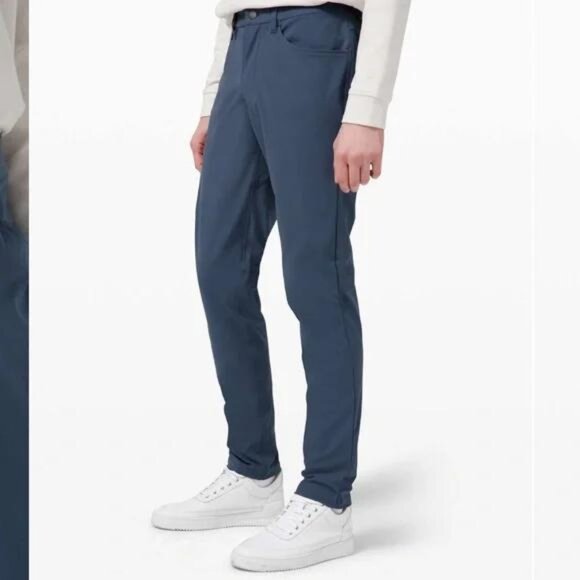Lululemon ABC Slim Warpstreme Blue Chino Pants 31